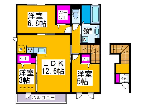 オルソ　B棟の物件間取画像